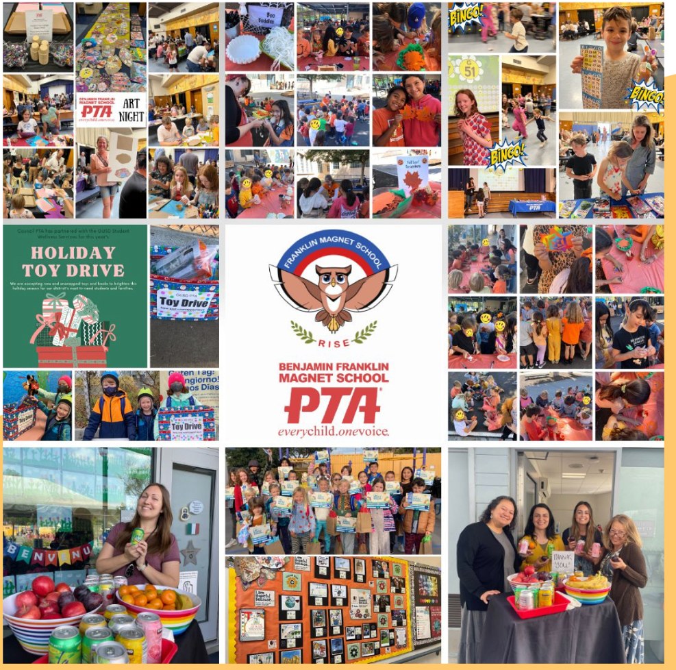 Franklin students and families participating in school activities and community events